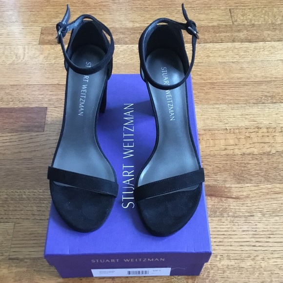 Stuart Weitzman Black Sandals - Picture 1 of 7